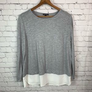 🌈3X$25⚡️J. Crew Mercantile Grey Blouse XL